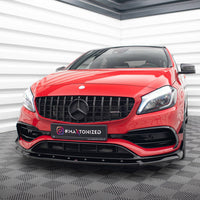 Maxton Design - FRONT SPLITTER V.1 MERCEDES A45 AERO W176 FACELIFT (2015-2018)