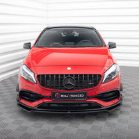 Maxton Design - FRONT SPLITTER V.2 MERCEDES A45 AERO W176 FACELIFT (2015-2018)