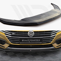 Maxton Design - Front Splitter V.1 Volkswagen Arteon R-Line Sedan / Shooting Brake Mk1