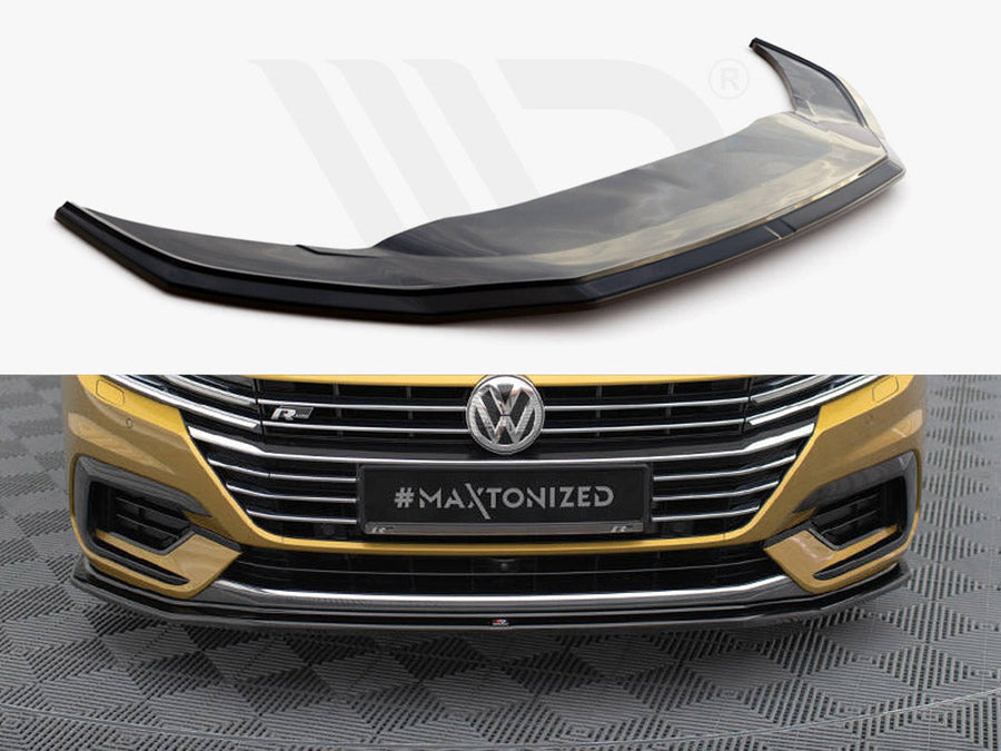 Maxton Design - Front Splitter V.1 Volkswagen Arteon R-Line Sedan / Shooting Brake Mk1