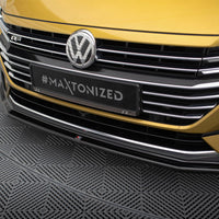Maxton Design - Front Splitter V.1 Volkswagen Arteon R-Line Sedan / Shooting Brake Mk1