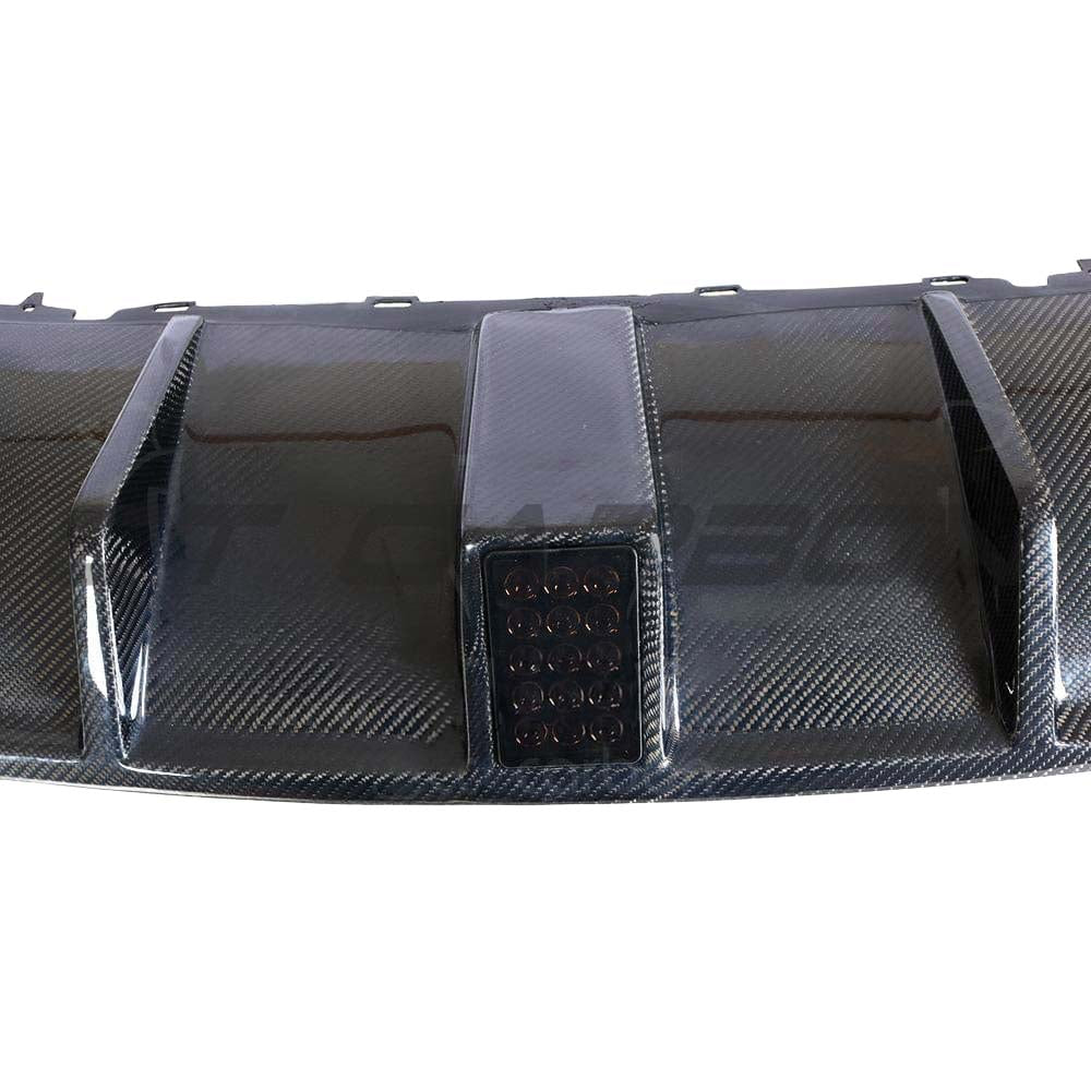 AUDI RS3 8V SALOON REAR CARBON DIFFUSER WITH DTM LIGHT