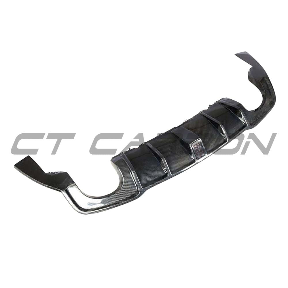 AUDI RS3 8V SALOON REAR CARBON DIFFUSER WITH DTM LIGHT