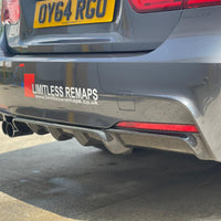 BMW F30/F31 3 SERIES 2011-2015 CARBON FIBRE DIFFUSER - TWIN EXHAUST - V1