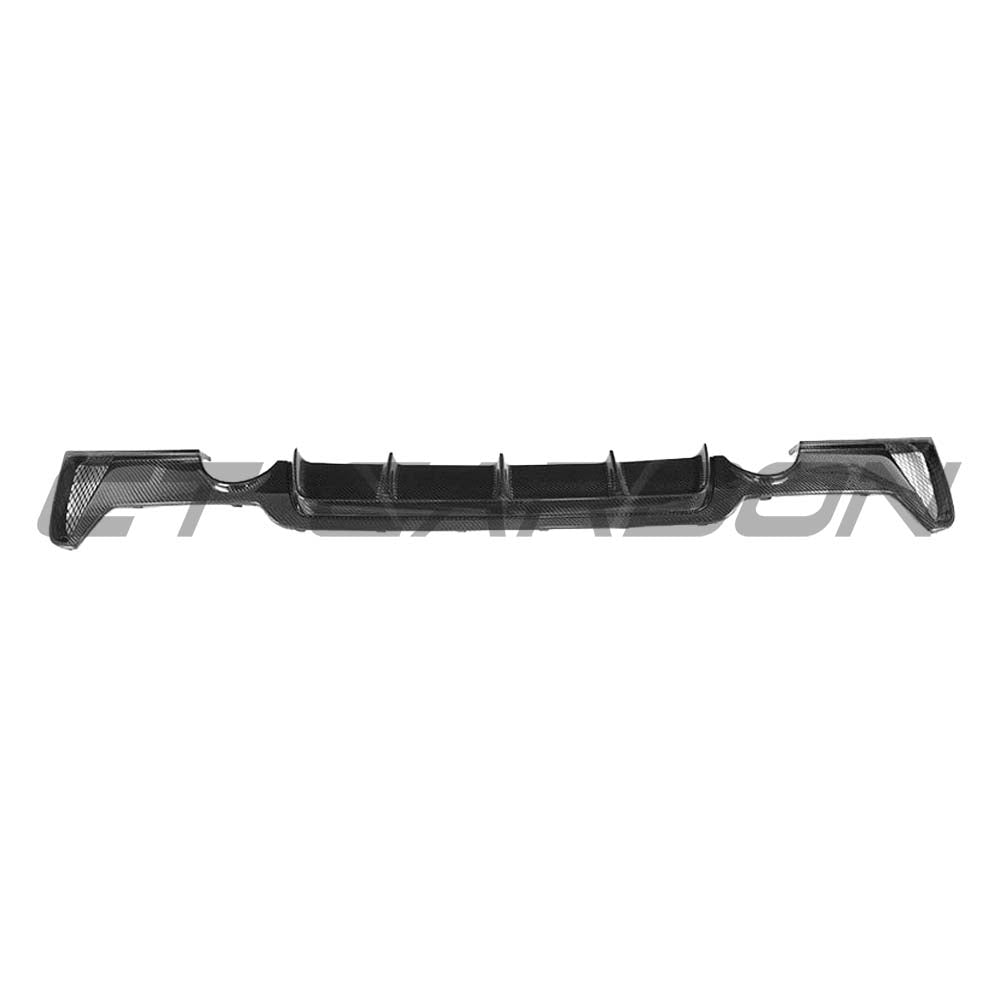 BMW F32, F33 & F36 4 SERIES 2013-2017 CARBON FIBRE DIFFUSER - DUAL EXHAUST - V1