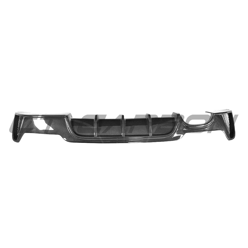 BMW F32, F33 & F36 4 SERIES CARBON FIBRE DIFFUSER - TWIN EXHAUST - V1