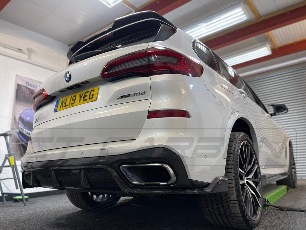 BMW X5 G05 2018-2023 PRE-LCI CARBON FIBRE DIFFUSER - CT DESIGN