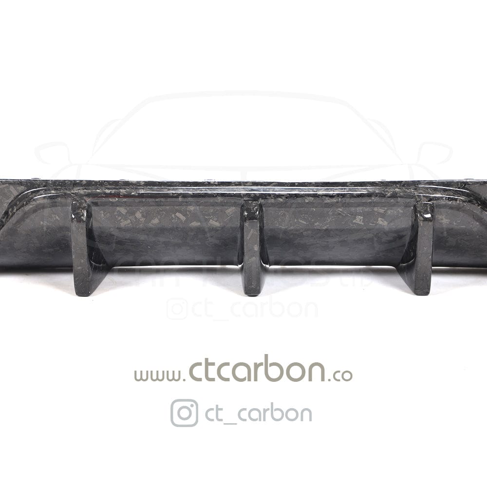 MERCEDES C63/C63S W205 COUPE FORGED CARBON FIBRE DIFFUSER - BIG FIN