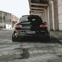 MERCEDES C63/C63S W205 COUPE FORGED CARBON FIBRE DIFFUSER - BIG FIN