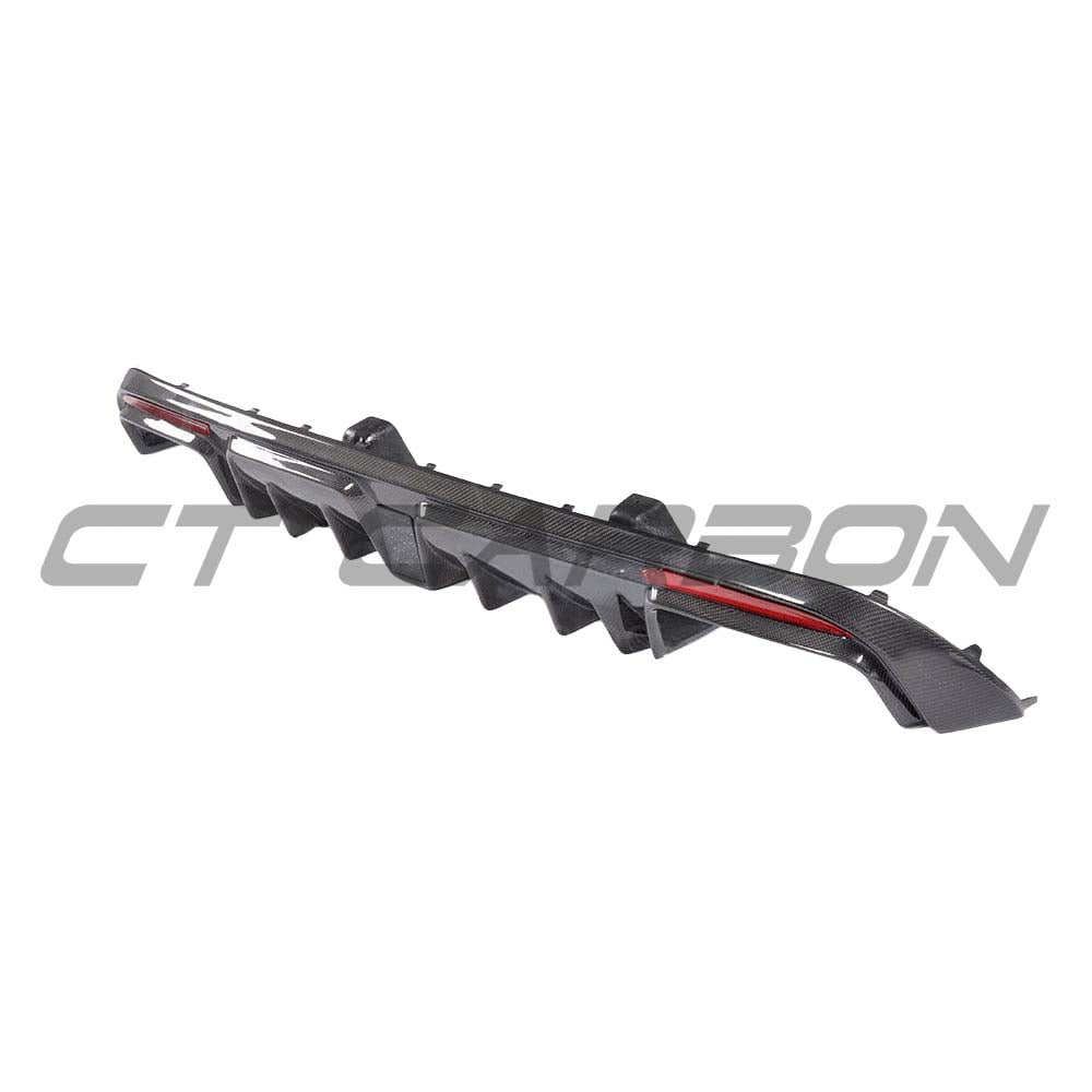 MERCEDES W205 C63 & C63S SALOON 4DR CARBON FIBRE DIFFUSER & EXHAUST TIPS