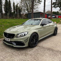 MERCEDES W205 C63 & C63S FRONT BUMPER CARBON FIBRE CANARDS / FINS
