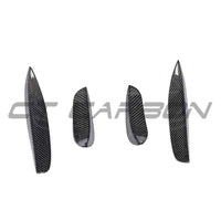 MERCEDES W205 C63 & C63S FRONT BUMPER CARBON FIBRE CANARDS / FINS