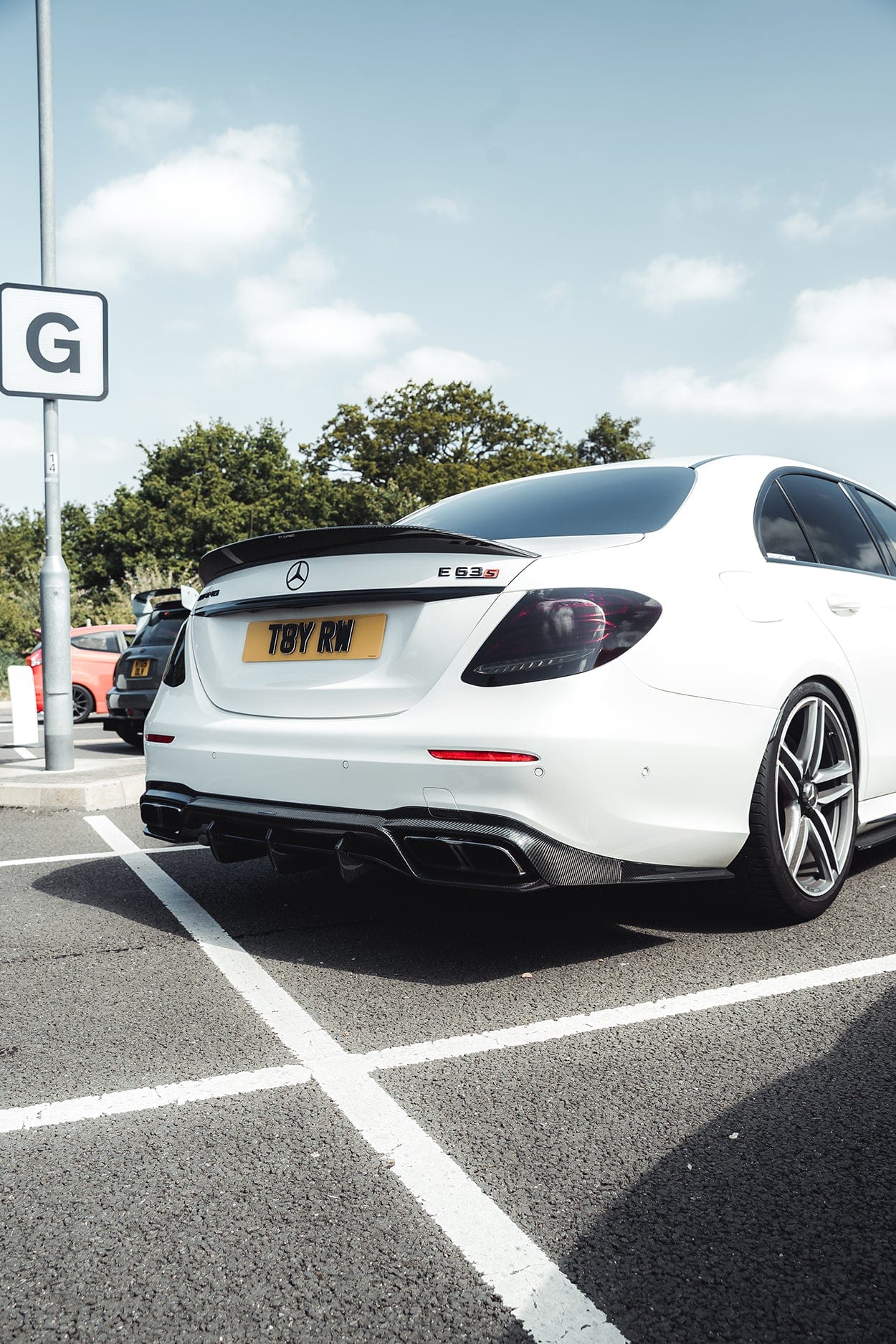 MERCEDES E63 W213 2018-2020 PRE-FACELIFT CARBON FIBRE DIFFUSER - CT DESIGN
