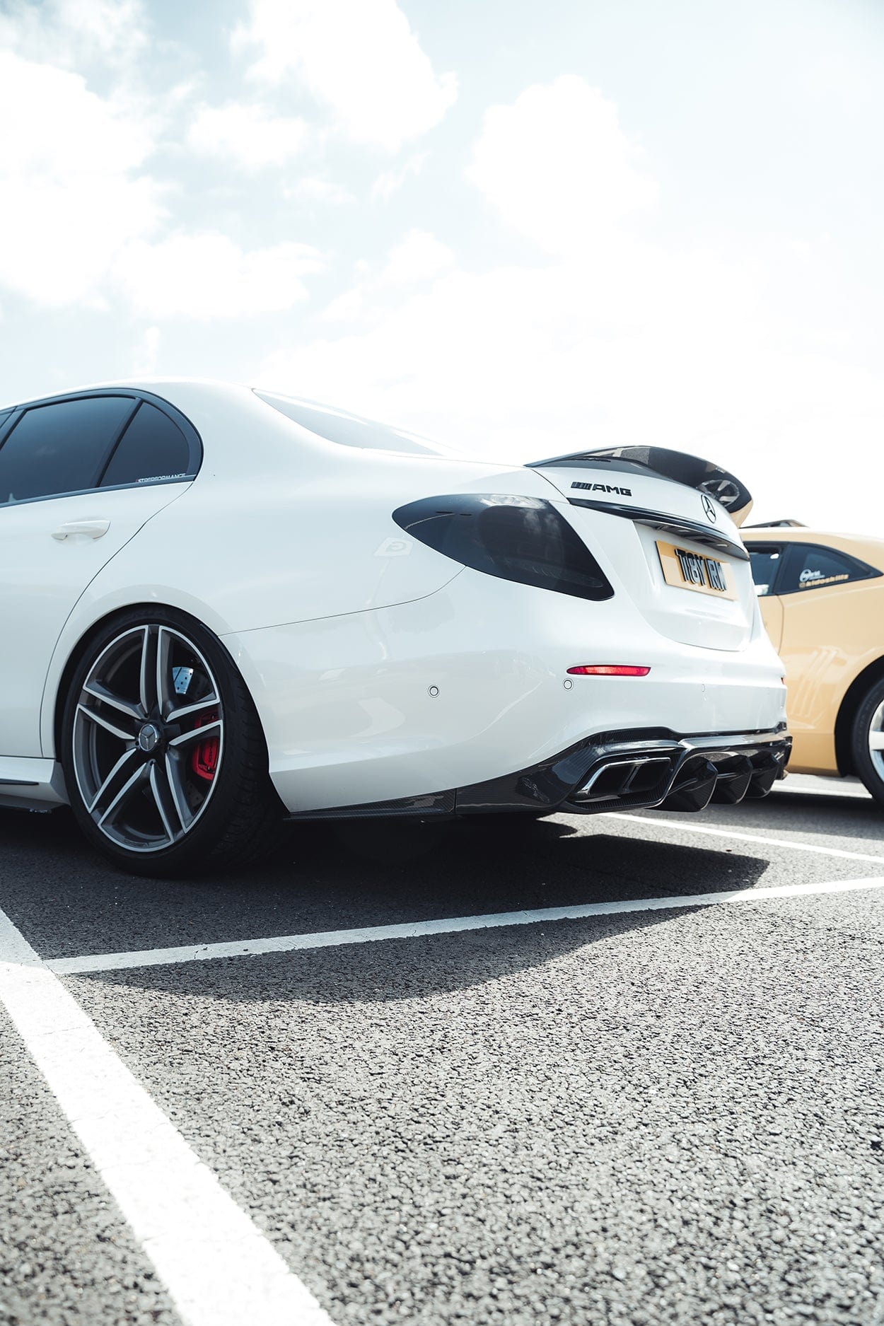 MERCEDES E63 W213 2018-2020 PRE-FACELIFT CARBON FIBRE DIFFUSER - CT DESIGN