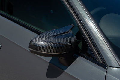AUDI A3 S3 RS3 8V CARBON FIBRE MIRROR COVERS V2 - WITHOUT LANE ASSIST