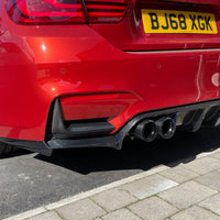BMW M3 & M4 (F80/F82/F83) 2014-2020 CARBON FIBRE REAR BUMPER CANARDS