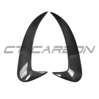 MERCEDES W205 C63 & C43 SALOON REAR BUMPER CARBON FIBRE CANARDS