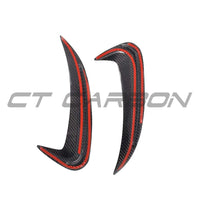 MERCEDES W205 C63 & C43 SALOON REAR BUMPER CARBON FIBRE CANARDS