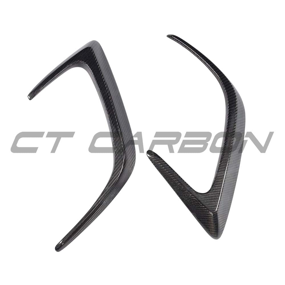 MERCEDES W205 C63 & C63S COUPE 2DR REAR BUMPER CARBON FIBRE CANARDS