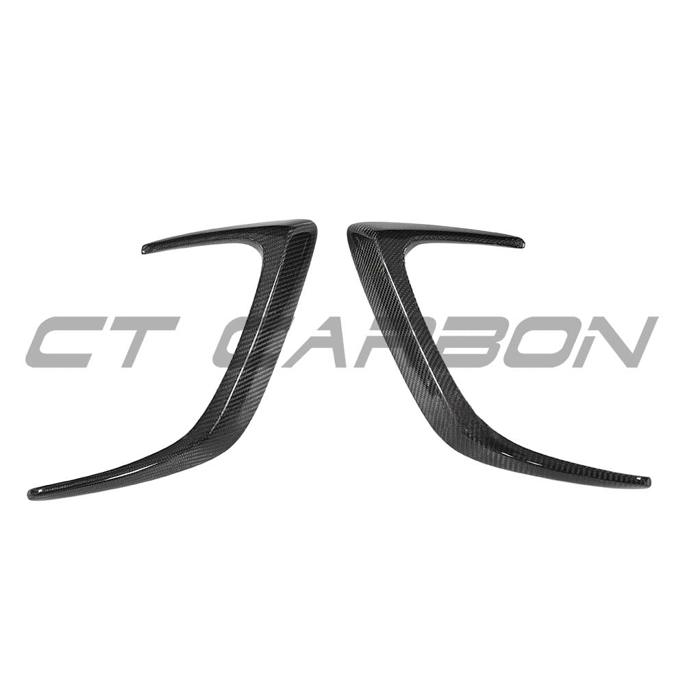 MERCEDES W205 C63 & C63S COUPE 2DR REAR BUMPER CARBON FIBRE CANARDS