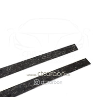 MERCEDES C63/C63S W205 COUPE & SALOON FORGED CARBON FIBRE SIDE SKIRTS - V2