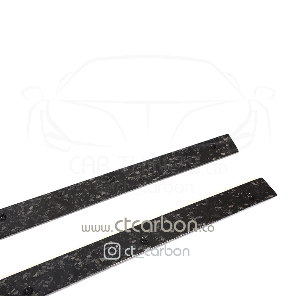 MERCEDES C63/C63S W205 COUPE & SALOON FORGED CARBON FIBRE SIDE SKIRTS - V2