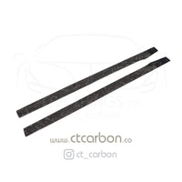 MERCEDES C63/C63S W205 COUPE & SALOON FORGED CARBON FIBRE SIDE SKIRTS - V2