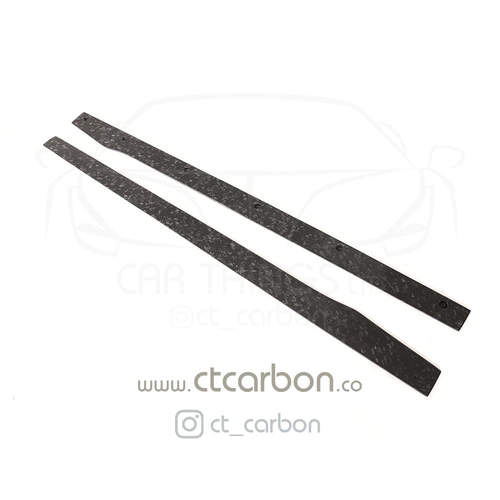 MERCEDES C63/C63S W205 COUPE & SALOON FORGED CARBON FIBRE SIDE SKIRTS - V2