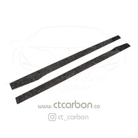 MERCEDES C63/C63S W205 COUPE & SALOON FORGED CARBON FIBRE SIDE SKIRTS - V2