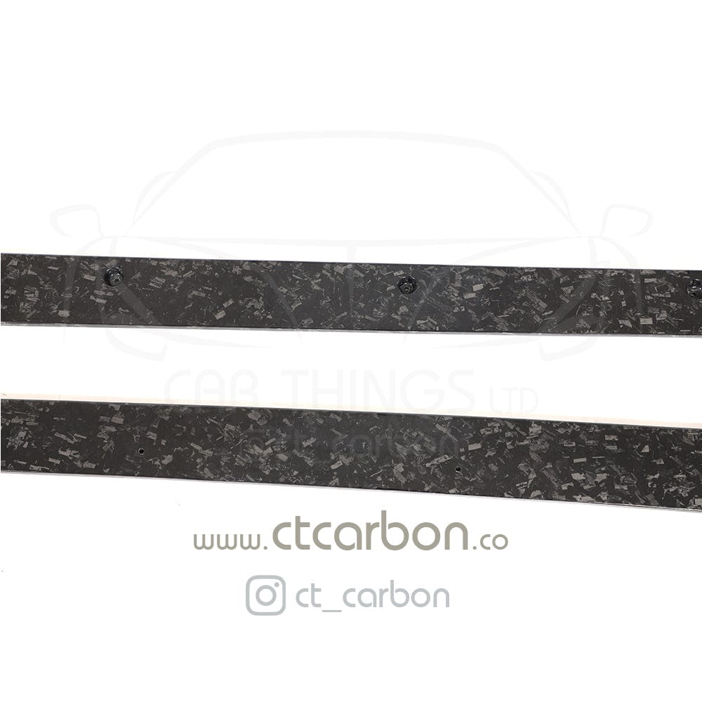 MERCEDES C63/C63S W205 COUPE & SALOON FORGED CARBON FIBRE SIDE SKIRTS - V2