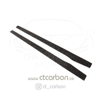 MERCEDES C63/C63S W205 COUPE & SALOON FORGED CARBON FIBRE SIDE SKIRTS - V2