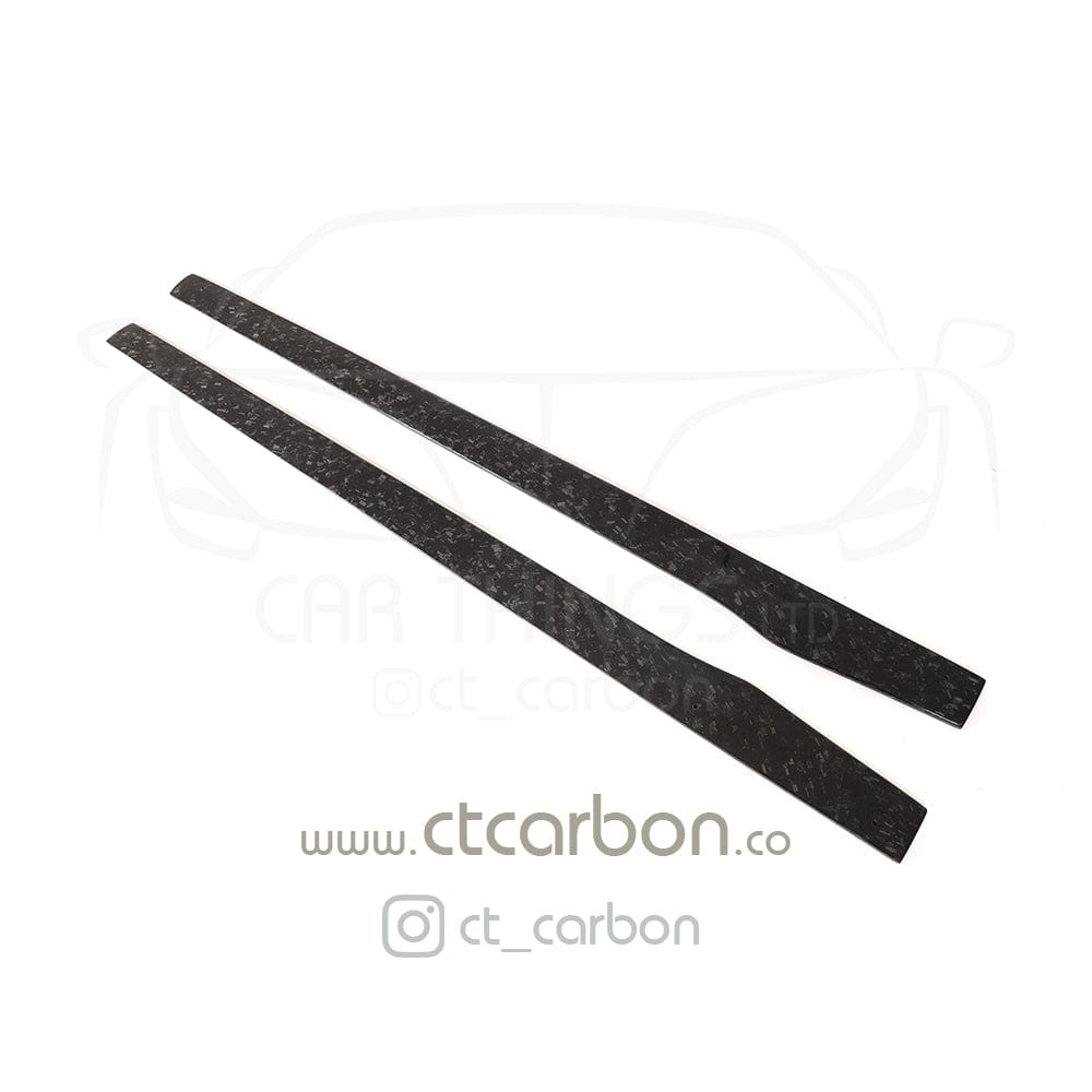 MERCEDES C63/C63S W205 COUPE & SALOON FORGED CARBON FIBRE SIDE SKIRTS - V2