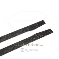 MERCEDES C63/C63S W205 COUPE & SALOON FORGED CARBON FIBRE SIDE SKIRTS - V2
