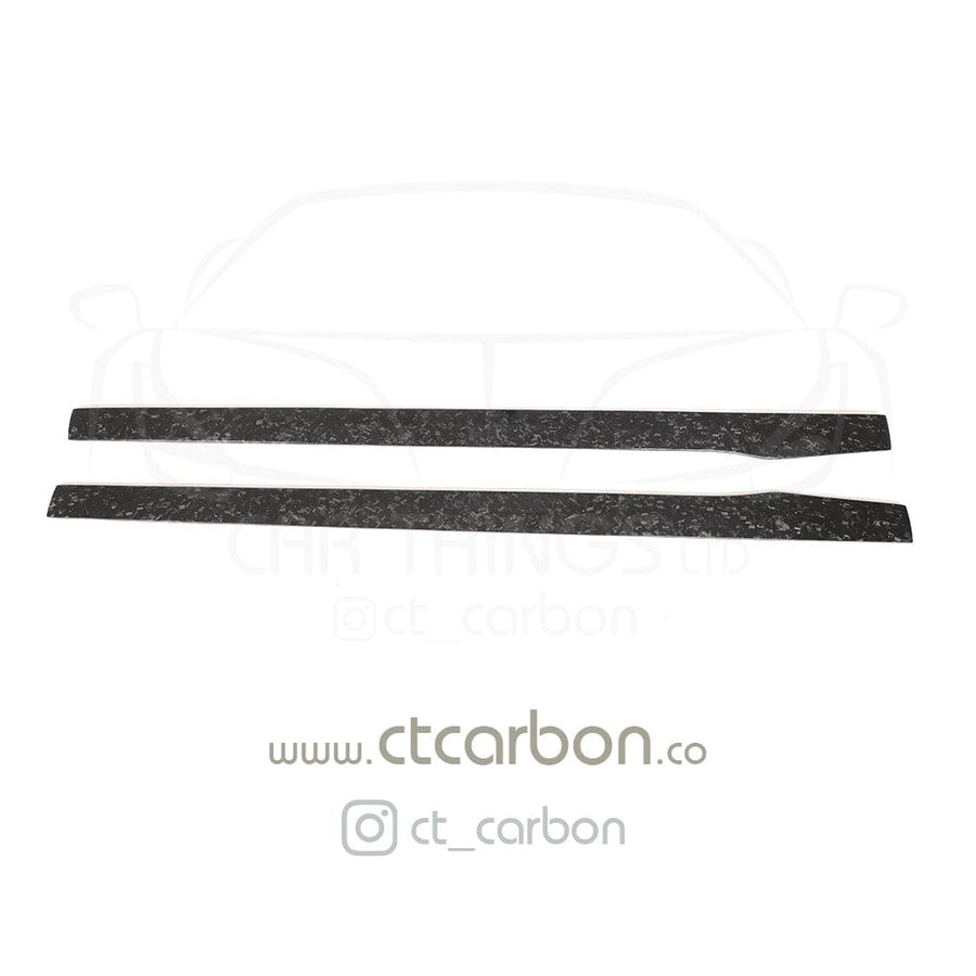 MERCEDES C63/C63S W205 COUPE & SALOON FORGED CARBON FIBRE SIDE SKIRTS - V2