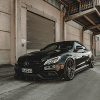 MERCEDES C63/C63S W205 COUPE & SALOON FORGED CARBON FIBRE SIDE SKIRTS - V2
