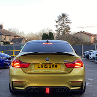 BMW M3/M4 (F80 F82 F83) CARBON FIBRE DIFFUSER WITH DTM LIGHT - V5
