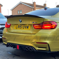 BMW M3/M4 (F80 F82 F83) CARBON FIBRE DIFFUSER WITH DTM LIGHT - V5