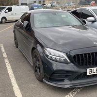 MERCEDES C43 & C CLASS W205 FACELIFT CARBON FIBRE SPLITTER - V1