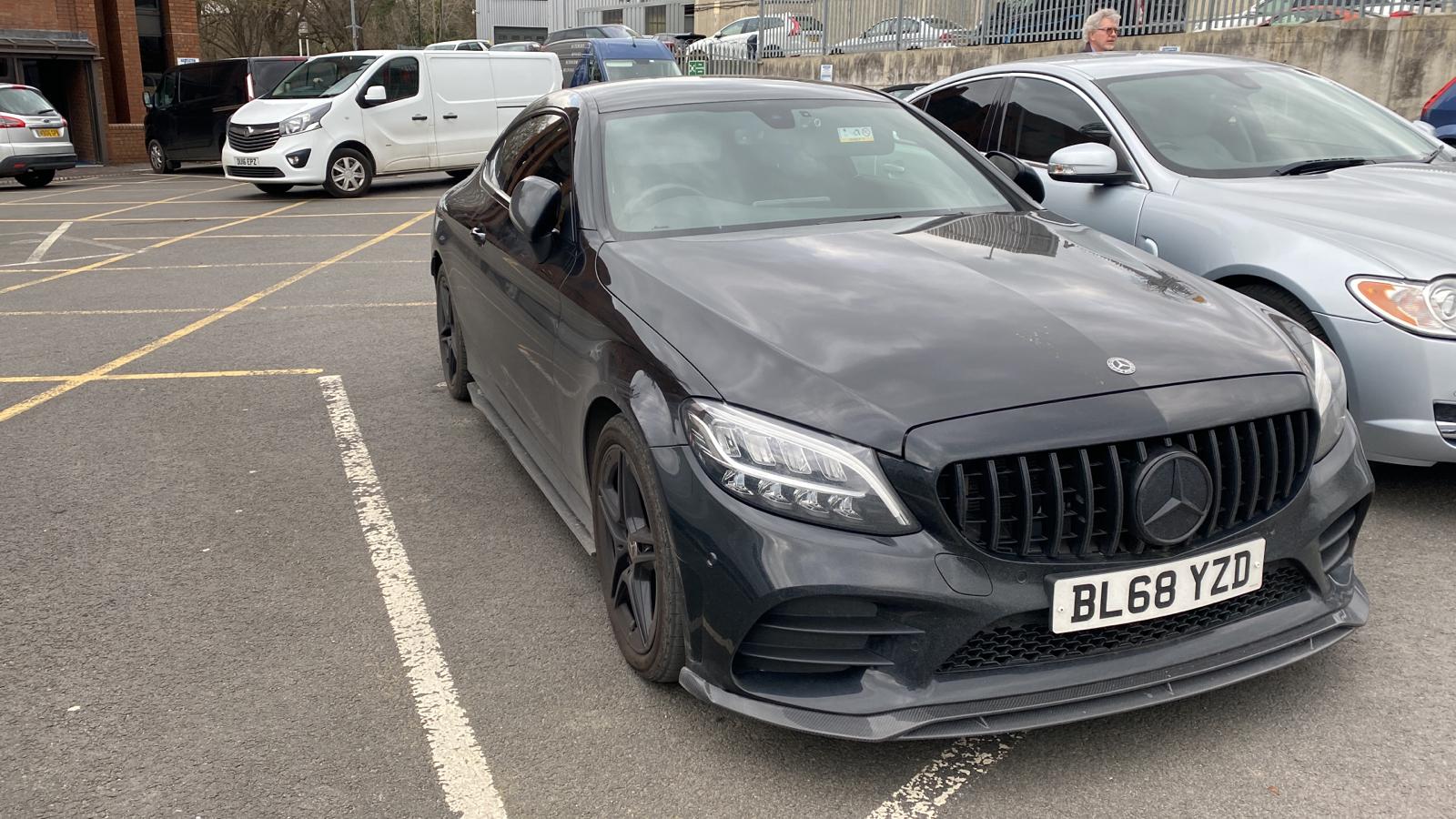MERCEDES C43 & C CLASS W205 FACELIFT CARBON FIBRE SPLITTER - V1