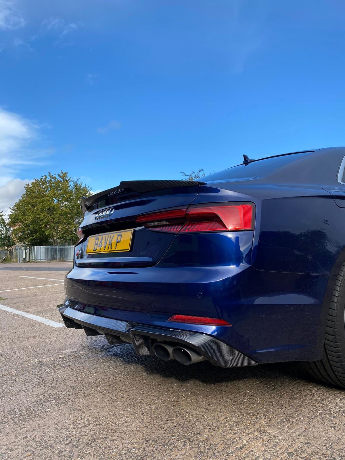 AUDI A5/S5 B9 COUPE 2017-2021 CARBON FIBRE SPOILER - V1