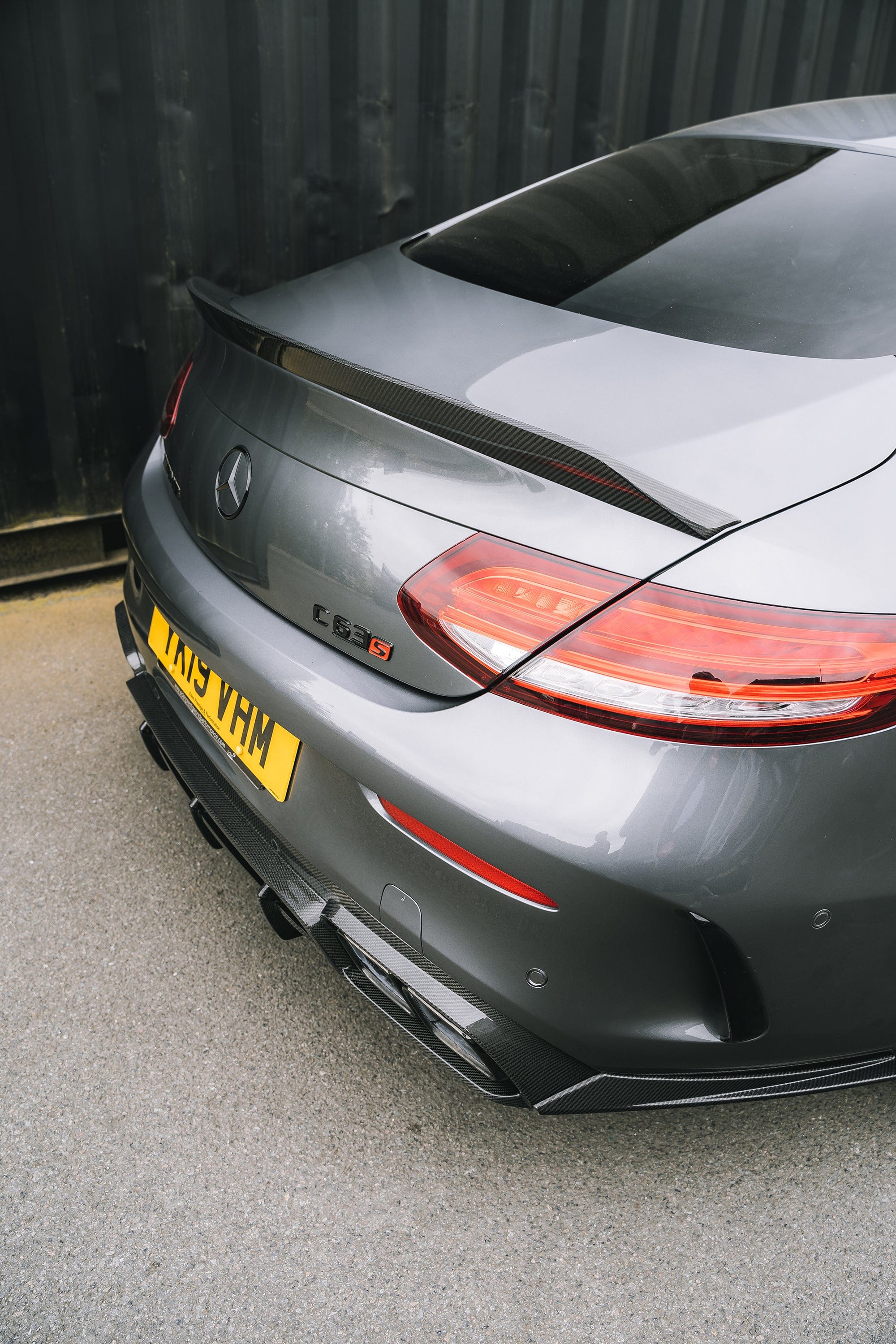 MERCEDES C63/C63S/C CLASS W205 COUPE CARBON SPOILER - V2