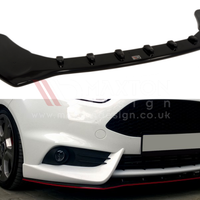 Maxton Design - FRONT SPLITTER FIESTA MK7 ST FACELIFT 2013-UP (FIT MAXTON FRONT BUMPER)