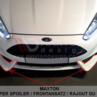Maxton Design - FRONT SPLITTER FIESTA MK7 ST FACELIFT 2013-UP (FIT MAXTON FRONT BUMPER)