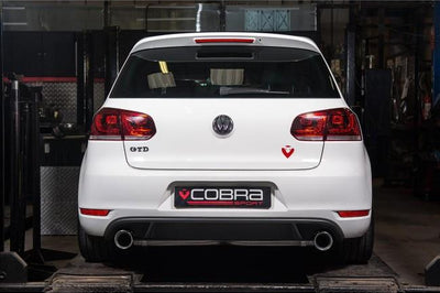 Cobra Exhausts - VW Golf GTD (Mk6) 2.0 TDI (5K) (09-13) Venom Box Delete GTI Style Cat Back Performance Exhaust