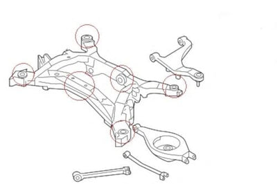 Nissan 350Z (2002-2009) Rear Subframe & Differential Bushes