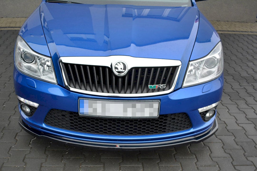 Maxton Design - FRONT SPLITTER V.2 SKODA OCTAVIA MK2 VRS FACELIFT (2008-2013)
