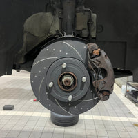 ** CLEARANCE ** Enhanced Performance (By RTS) Rear Brake Disc Upgrade - MK8 Fiesta 1.0 - Dimpled & Grooved ** NO RETURN **