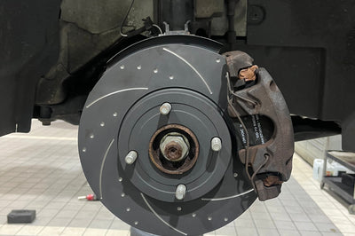 ** CLEARANCE ** Enhanced Performance (By RTS) Rear Brake Disc Upgrade - MK8 Fiesta 1.0 - Dimpled & Grooved ** NO RETURN **