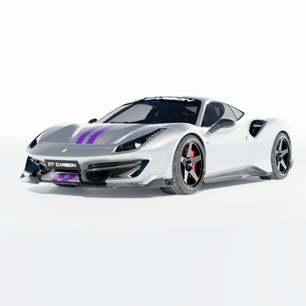 FERRARI 488 PISTA CARBON FIBRE KIT - CT DESIGN
