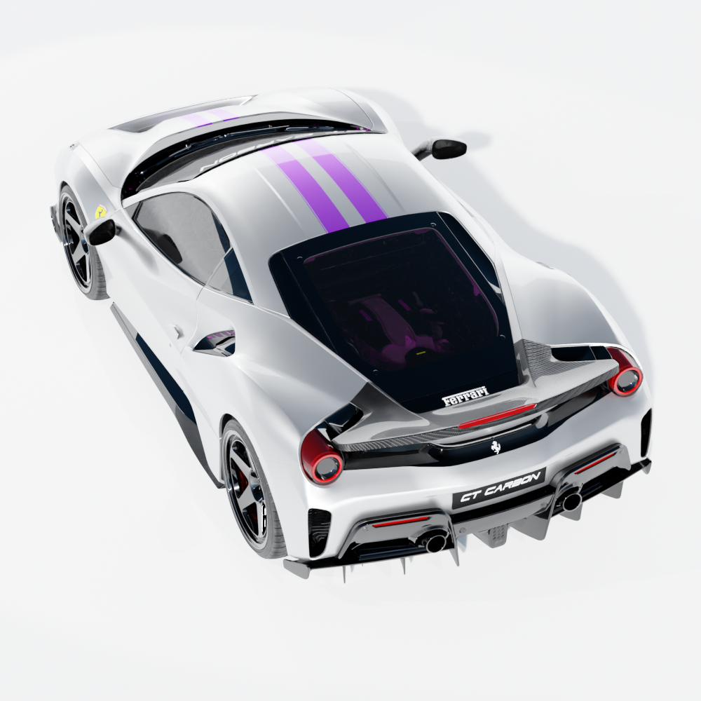 FERRARI 488 PISTA CARBON FIBRE KIT - CT DESIGN
